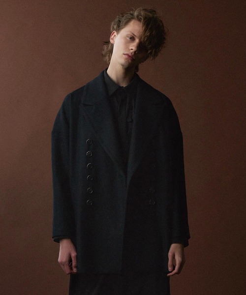 SHAREEF（シャリーフ）の「WOOL MELTON MIDDLE COAT（ピーコート