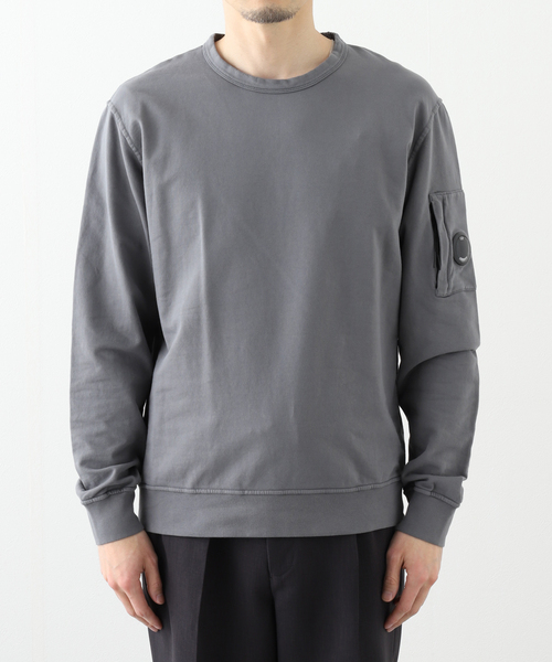 セール】【C.P. Company】ライト フリース クルーネック スウェット