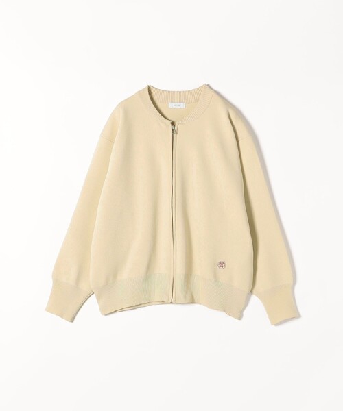 WEB限定】SHIPS any:〈洗濯機可能〉ジップアップ ニット ブルゾン
