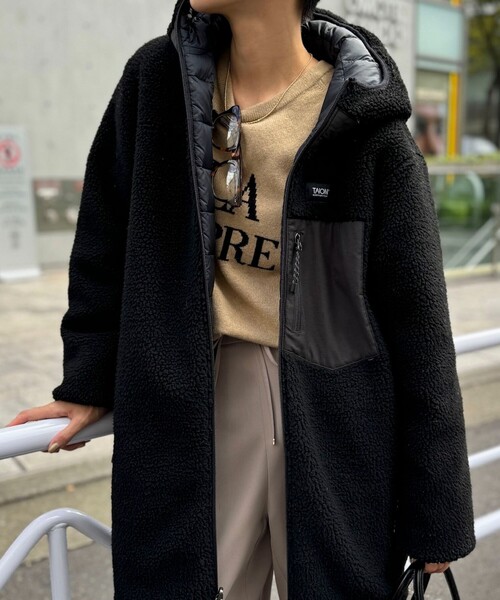 セール】◇【WEB限定】【TAION/タイオン】別注ボア×ダウンフードコート