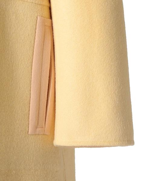 Drawer（ドゥロワー）の「Drawer ウールシルクノーカラーリバーコート