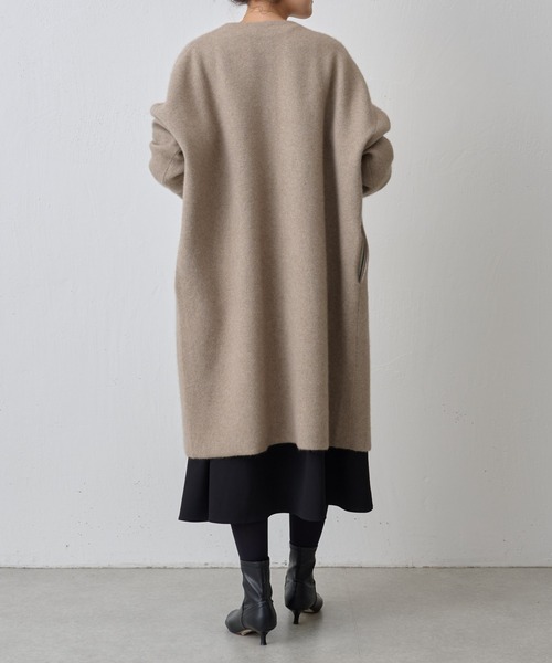 BEARDSLEY（ビアズリー）の「ニットコートロング（ノーカラーコート