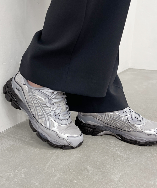 アシックス 新品 gel nyc スティールグレー キャリアグレー 24cm 楽天