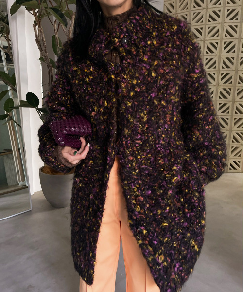 Ameri（アメリ）の「FUNNY YARN KNIT JACKET（その他アウター）」 - WEAR