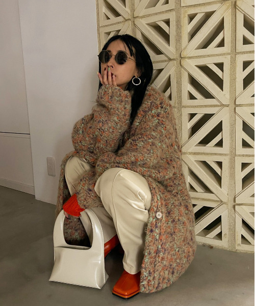 Ameri（アメリ）の「FUNNY YARN KNIT JACKET（その他アウター）」 - WEAR