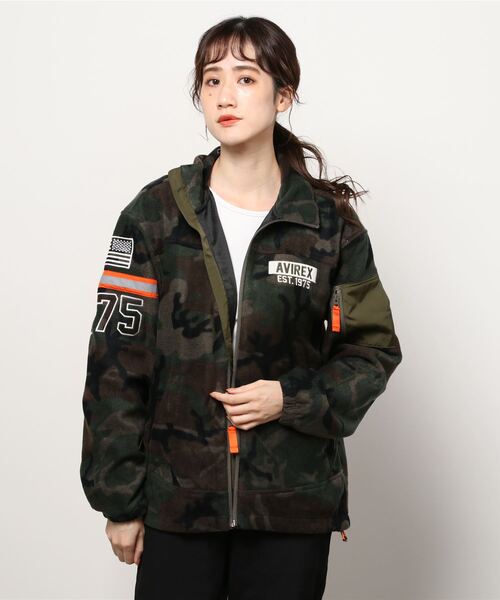 AVIREX（アヴィレックス）の「リフレクト ライン フリース ジャケット