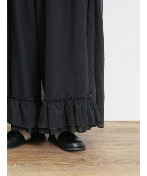 Samansa Mos2（サマンサ モスモス）の「裾2段フリルギャザーパンツ