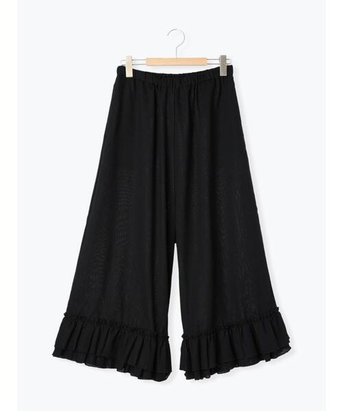 Samansa Mos2（サマンサ モスモス）の「裾2段フリルギャザーパンツ