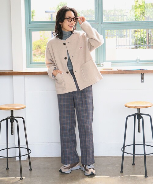 DANTON（ダントン）の「DANTON / ウール ライト パイル ノーカラー