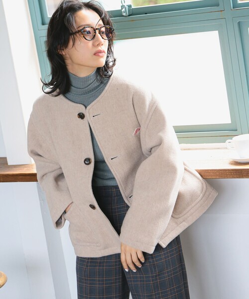 DANTON（ダントン）の「DANTON / ウール ライト パイル ノーカラー