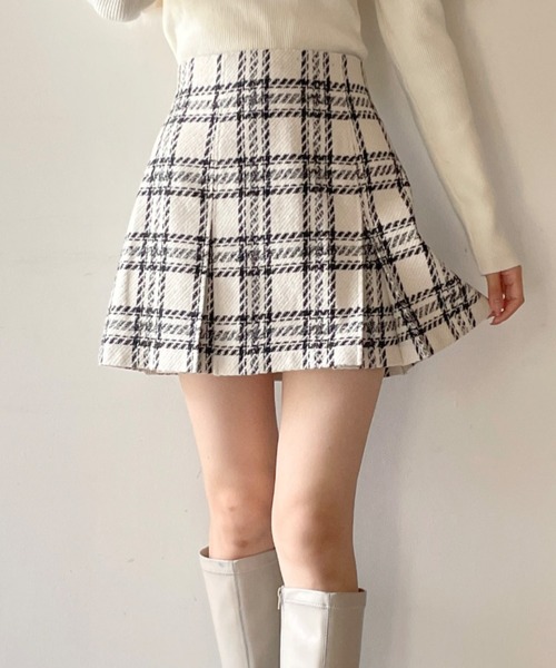 NOMAE（ノーマエ）の「【 再再入荷！】チェックタックミニスカート