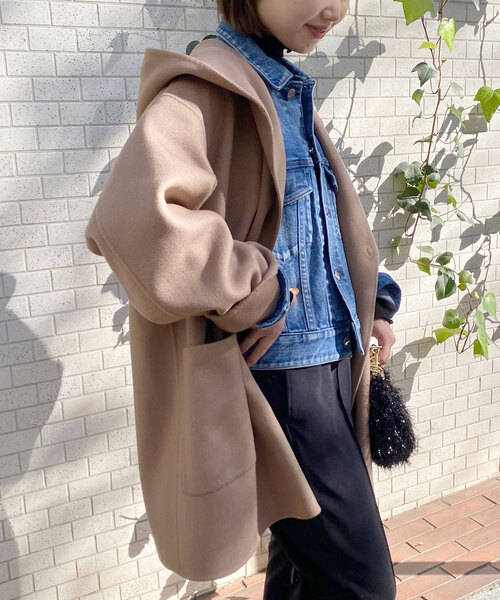 SLOBE IENA（スローブイエナ）の「HAMILTONダブルフェイスフードコート