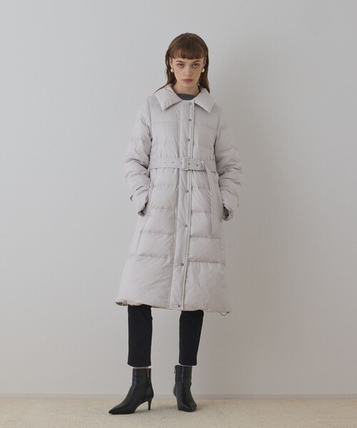 ファーカラーロングダウン（ダウンジャケット/コート）｜GRACE