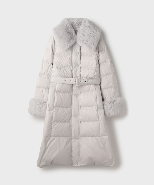 ファーカラーロングダウン（ダウンジャケット/コート）｜GRACE