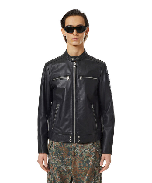 DIESEL（ディーゼル）の「メンズ レザージャケット（ライダース