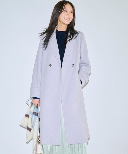 セール】ウールライクロング チェスターコート（チェスターコート