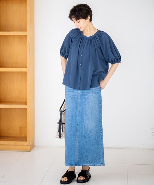 Oggi3月号掲載/新色追加/洗える】23区DENIM ストレッチ デニムスカート