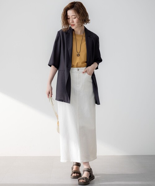 Oggi3月号掲載/新色追加/洗える】23区DENIM ストレッチ デニムスカート