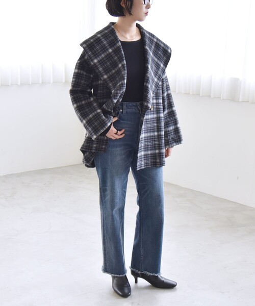 quaranciel: リバー ケープ ショート コート 25AW（その他アウター