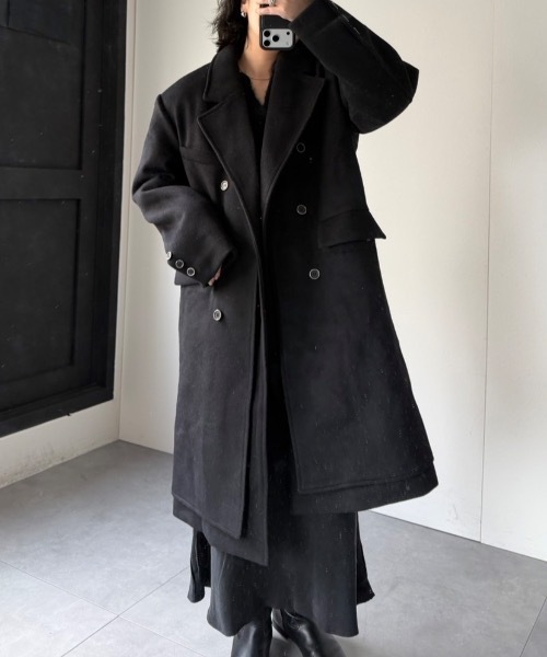 セール】レイヤードロングコート（その他アウター）｜CREARE -LINO