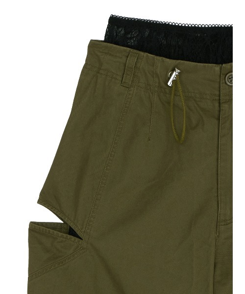 セール】MILITARY SLIT LACE CARGO PANTS（カーゴパンツ）｜Ameri