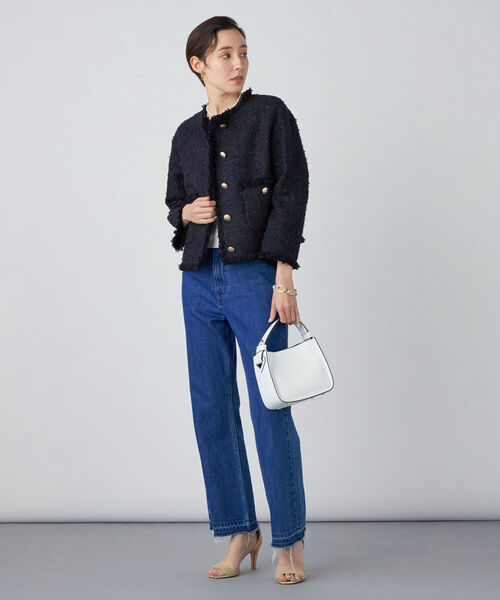 NOLLEY'S Sophi（ノーリーズソフィ）の「フラッグツイードノーカラー