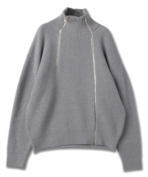 CULLNI（クルニ）の「24-AW-044 / Double Zip High Neck Knit（ニット