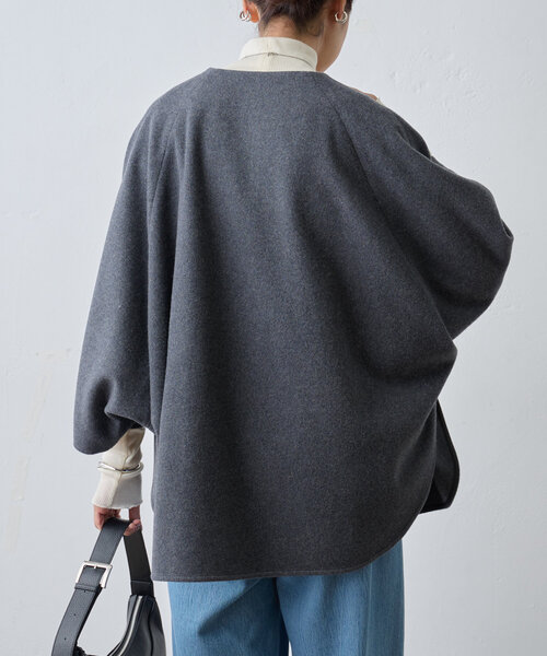 BEARDSLEY（ビアズリー）の「ウールポンチョコート（その他アウター