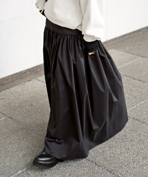 セール】タフタギャザーマキシスカート（スカート）｜AP STUDIO