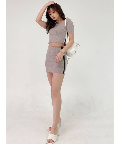 GYDA（ジェイダ）の「【セットアップ着用可】サイドライン ニット