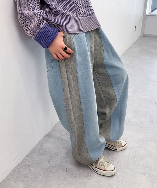 niko and（ニコアンド）の「【MODE NORM CORE】デニムパッチワーク