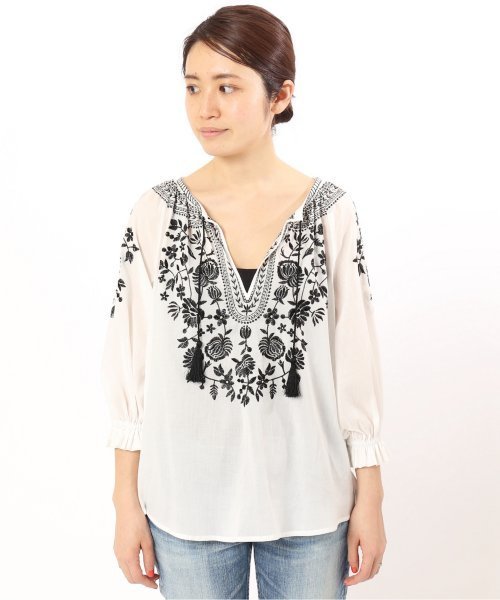 セール】エンブロイダリーブラウス 7分袖◇（シャツ/ブラウス）｜IENA