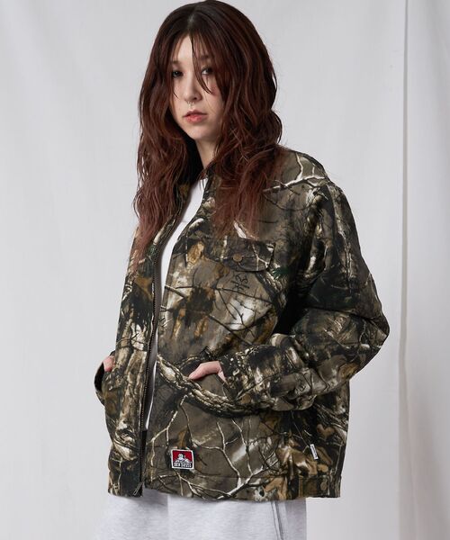 セール】【BEN DAVIS（ベンデイビス）】ZIP FRONT TRUCKER JACKET