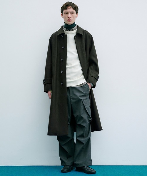 セール】《再入荷なし残りわずか》超撥水SUPER140S ステンカラーコート