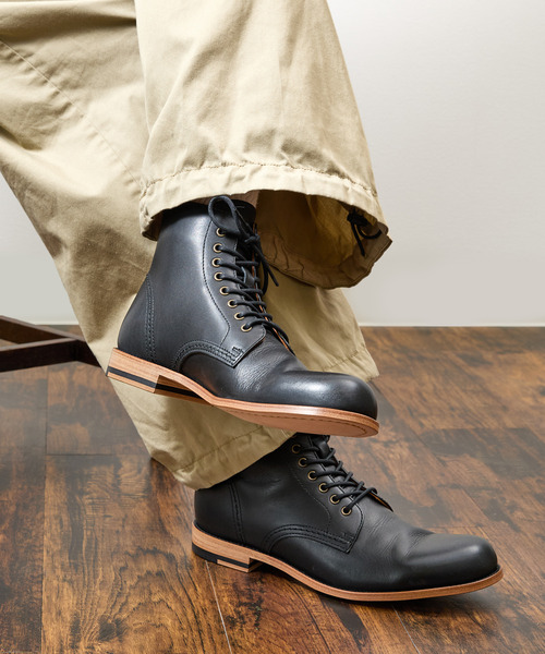 PADRONE パドローネ / LACE UP BOOTS with BACK ZIP [ANTONIO] バック