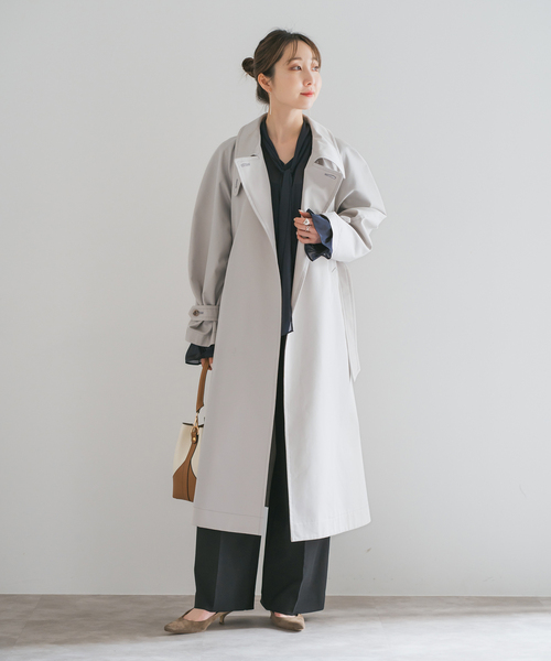 Noble（ノーブル）の「グロウツイルアシメトリーカラートレンチコート