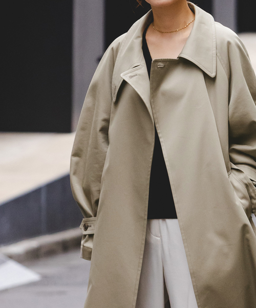 Noble（ノーブル）の「グロウツイルアシメトリーカラートレンチコート