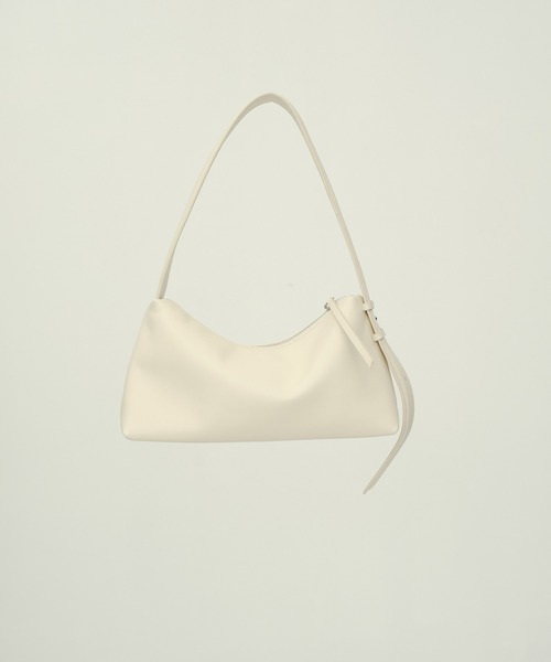 Leather Shoulder Bag/レザーショルダーバッグ/横長バッグ