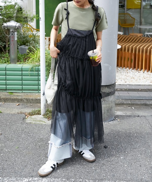 forksy.】チュールボリュームティアードワンピース forksy.│MONO-MART