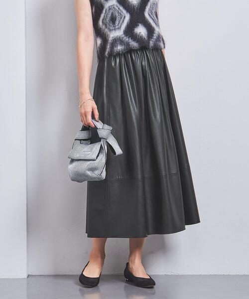 UNITED ARROWS（ユナイテッドアローズ）の「フェイクレザー フレア