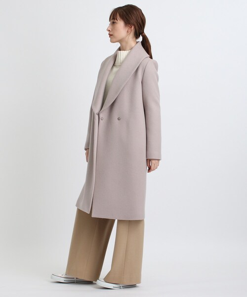 INDIVI（インディヴィ）の「◇ショールカラーフォルムコート