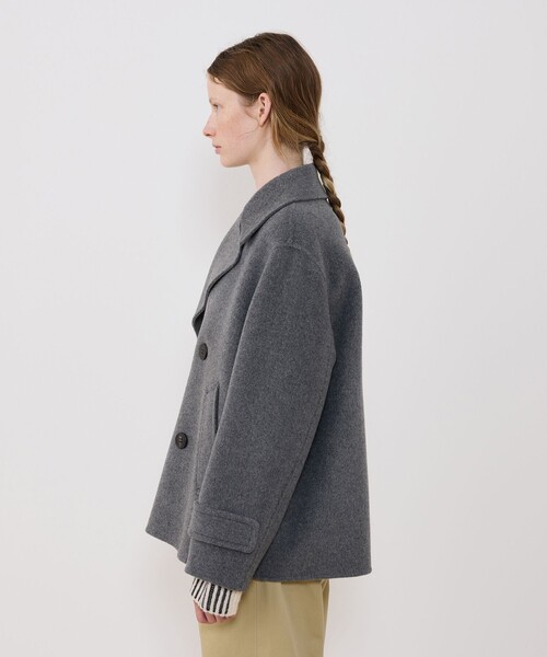 ウールカシミヤダブルフェイス Pコート（ピーコート）｜GALERIE VIE
