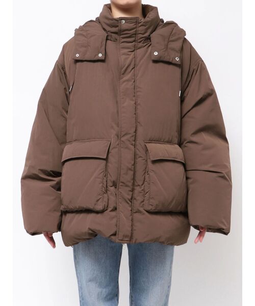 セール】フードデザインダウン（ダウンジャケット/コート）｜Ungrid