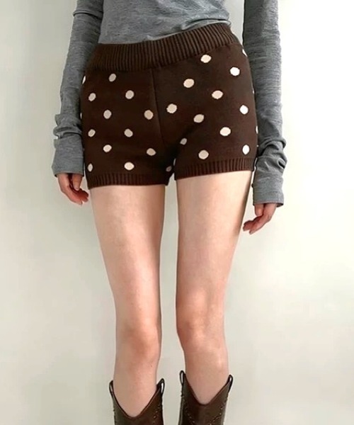 セール】ドットニットショートパンツ（その他パンツ）｜SHEENA（シーナ