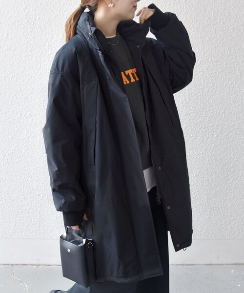 セール】SHIPS any:〈多機能〉中綿 2WAY スタンドカラー モンスター