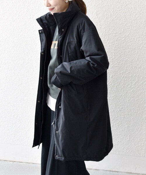 セール】SHIPS any:〈多機能〉中綿 2WAY スタンドカラー モンスター