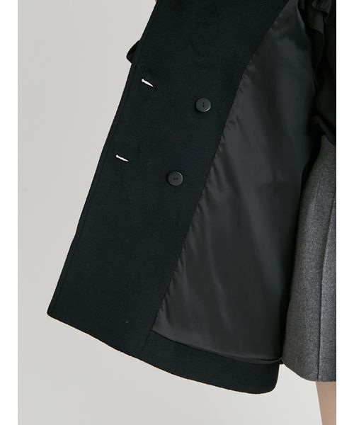 セール】Aラインウールミドルコート（ピーコート）｜CELFORD（セル