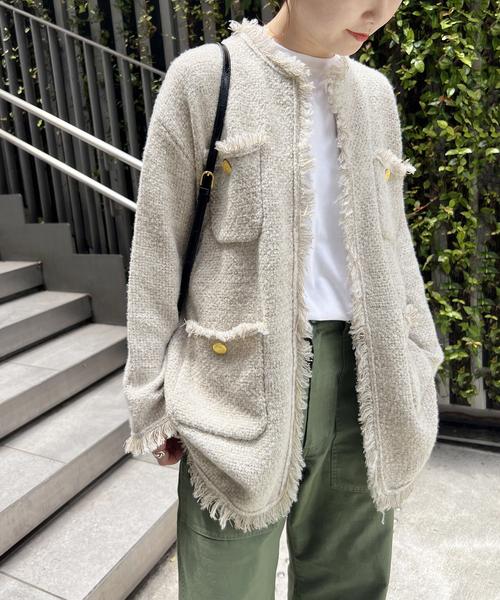 ADAWAS（アダワズ）の「【ADAWAS /アダワス】ニットツイード 4ポケット