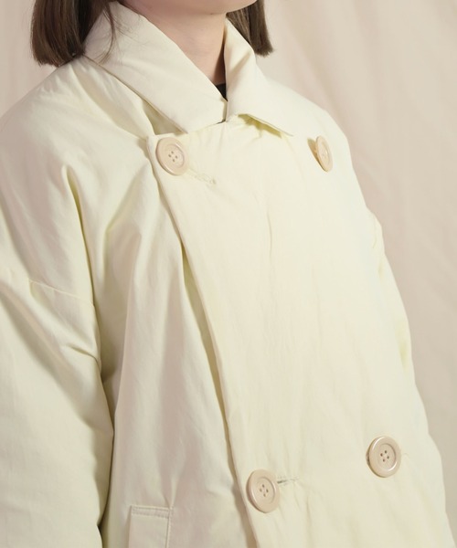 Brocante / ブロカント] NCポプリン(中綿キルト) ニュアージュコート