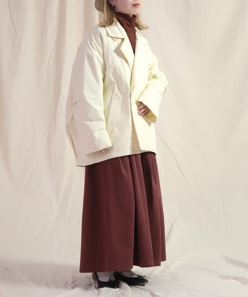 Brocante / ブロカント] NCポプリン(中綿キルト) ニュアージュコート